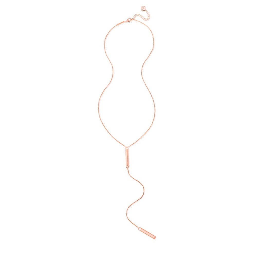 Kendra Scott Rose Gold Shelton Y Necklace